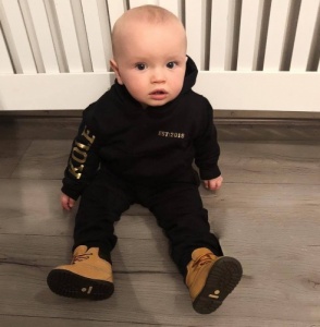 Personalised Black / Gold Tracksuit with Name & Est Date